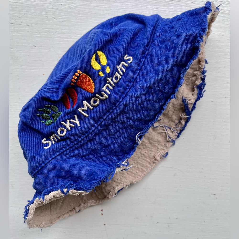 Vintage Baby/Toddler Cotton Smoky Mountains Bucket Hat